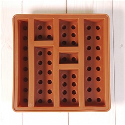 Форма силиконовая для шоколада "Лего №2" 12*12, 7 ячеек