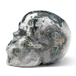 Череп из агата мохового 95*65*75мм, 655г