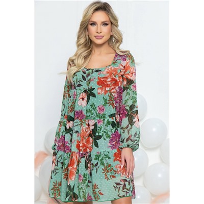Платье Милее всех (яркие цветы) П5500