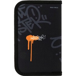 Пенал 1-секц, печать на ткани, большой, с отк.планкой ЯРКАЯ НАДПИСЬ НА ЧЕРНОМ (ПН-3053) (190х115) НАТАЛИ #1022714
