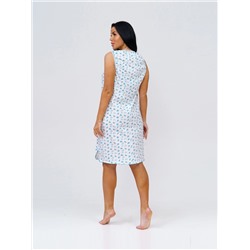 Ночная сорочка женская Текс-Плюс, цвет белый голубой