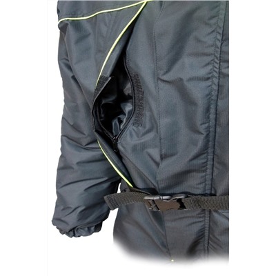 Костюм мужской "Scorpicore " зимний, куртка/полукомб.(Taslan/Fleece) черный К-477