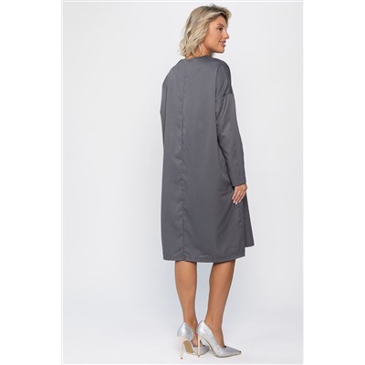 Платье Хюгге (темно-серое) П14121-25М