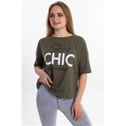 Футболка Анита (принт CHIC) 3-762