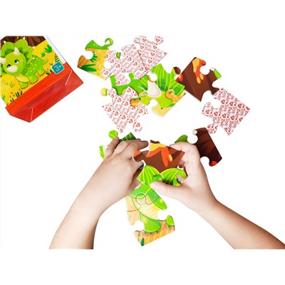 Пазл First Puzzle «Динозаврик» 16 элементов