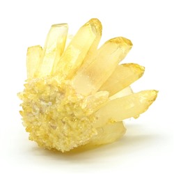 Кристаллы желтого кварца 94*96*90мм, 496г.