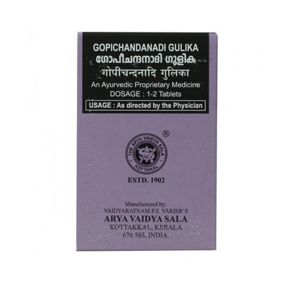 GOPICHANDANADI GULIKA, Kottakkal Ayurveda (ГОПИЧАНДАНАДИ ГУЛИКА, для лечения лихорадки у детей, Коттаккал Аюрведа), 100 таб.