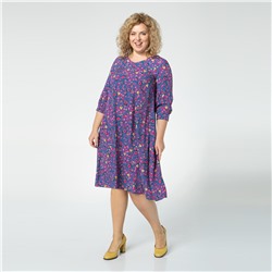 Платье, трикотаж, синий