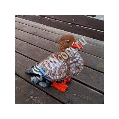 Фигурка Утка мандаринка на камушках H26 Ф226