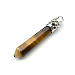 Кристалл-маятник из тигрового глаза 10*58мм