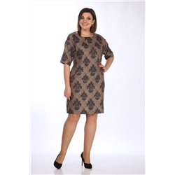 Lady Style Classic 926/17 коричневый_с_черным, Платье