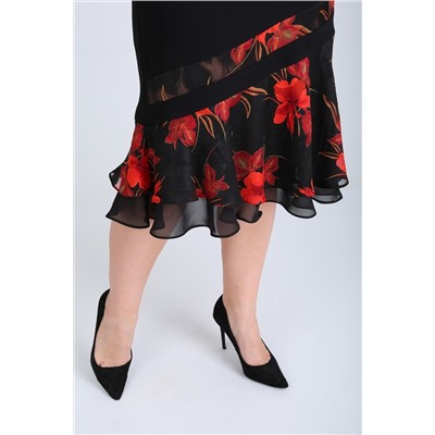 Moda Versal П2211 черный_красный, Платье