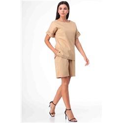 Talia fashion 360 бежевый, Блуза,  Шорты