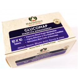 GLUCOMAP Maharishi Ayurveda (Глюкомап, Махариши Аюрведа), КОРОБКА 100 таб.