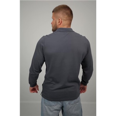 Мужской базовый лонгслив-поло Happyfox