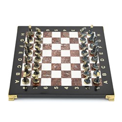 Шахматы подарочные с металлическими фигурами "Кикладский период", 250*250мм
