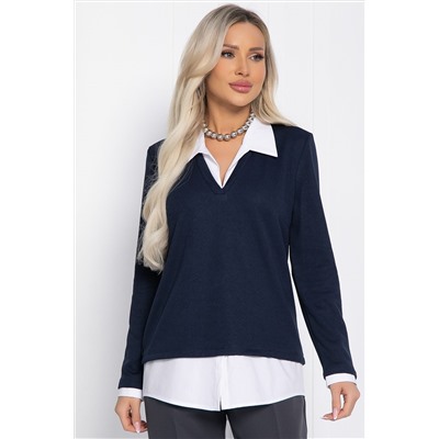 Пуловер На высоте (темно-синий) Б12339-12