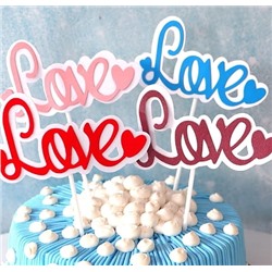 Топпер картон LOVE