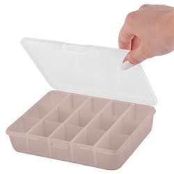 Органайзер для мелочей Keeplex Fiori с разделителями M 19х16х4,5 см KL401510005 бежевый топаз