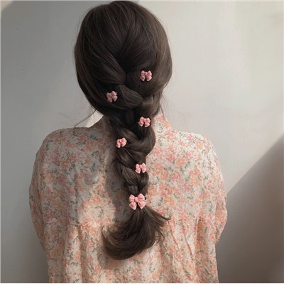 Набор заколок-бантиков 5 штук. Размер 3 см.