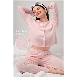 Женская пижама с брюками из ажурного хлопка Happyfox