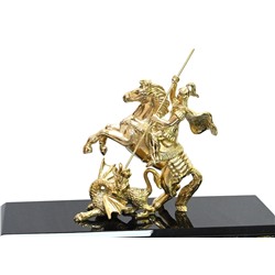 Настольный набор из обсидиана "Георгий Победоносец" 950*340*335мм