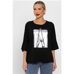 Блуза Фауст (черная) Б14202-20М