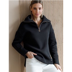 Джемпер из премиального футера трехнитки с начесом