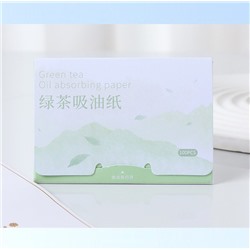 Матирующие салфетки с экстрактом зеленого чая из льняного волокна, 100 шт.