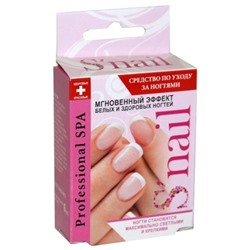 S`NAIL  Средство д/ногтей 6мл. МГНОВЕННЫЙ ЭФФЕКТ Белых и здоровых ногтей / коробка