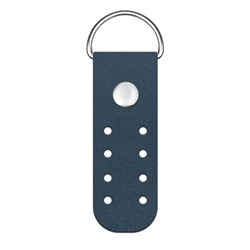 Кожа - Пришивное полукольцо мини Navy blue