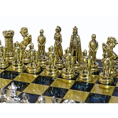 Шахматы с металлическими фигурами "Мария Стюарт" 450*450мм.