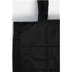 Сумка-шопер стеганая (черная) СШ07-46