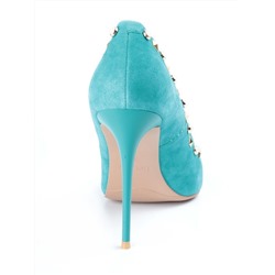 V-622 GREEN Туфли женские (натуральная замша) размер 37