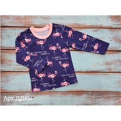 Джемпер для девочки. Ткань- кулирная гладь (100% хлопок).