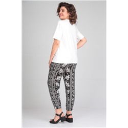 Michel chic 1340 белый-черный, Брюки,  Футболка