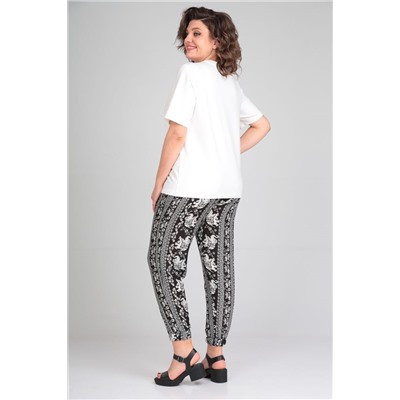 Michel chic 1340 белый-черный, Брюки,  Футболка