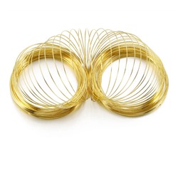 Проволока с эффектом памяти, 115 мм*0,6 мм (SF-7366) золото