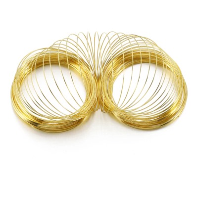 Проволока с эффектом памяти, 115 мм*0,6 мм (SF-7366) золото