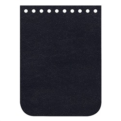 Кожа - Крышка-клапан мини 11 х 15 см. Midnight blue
