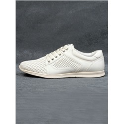 B1395-2 BEIGE Полуботинки спортивные мужские (натуральная кожа) размер