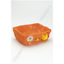 Пасхальный декор "Корзинка" 20*16 см (SF-5031) оранжевый
