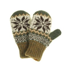 Варежки детские "Орнамент со вставкой" 0410-3