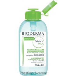 BIODERMA SEBIUM H2O Мицеллярная вода 500 ml (с помпой)
