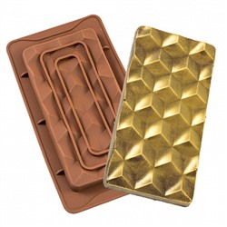 Форма силиконовая для шоколада "Гексагон" 19*10см