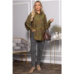 Блуза Тайна очарования (зеленая) Б14434-5М