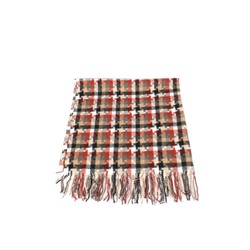 Платок 4012-6,  100*100см,  полиэстер 100%,  190 г/м 2,  красн/беж  (абстракция)  242930