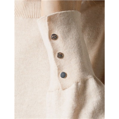 Водолазка тонкой вязки из хлопка с нейлоном