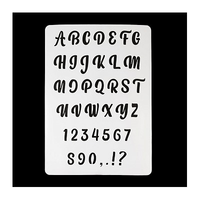 Трафарет «Английский алфавит №2», 20*28 см