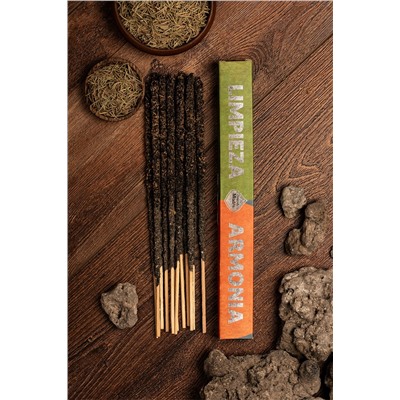 Duo Line Incense Stick CLEANING - HARMONY (Copal - Rosemary), Sagrada Madre (Благовония Линейки Дуэт, ОЧИЩЕНИЕ - ГАРМОНИЯ (Копал - Розмарин), Саграда Мадре), уп. 6 палочек